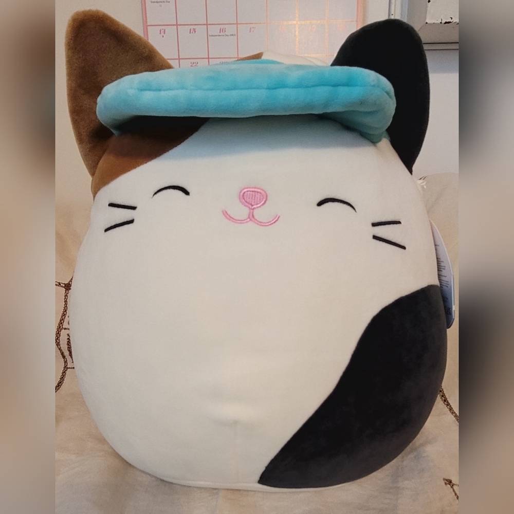 ***3/$12***Squishmallows Cam the Cat Wearing Visor